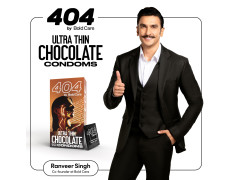 Bold Care 404 Super Ultra Thin Chocolate Flavored Condoms For Men - (Pack of 3)