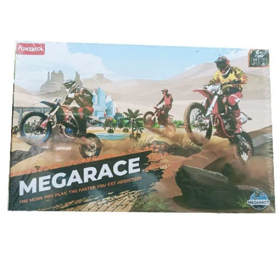 Funskool Kids Games,Megarace, Adventure Game, Bike Game, Multicolour, Ages 6 and Above,