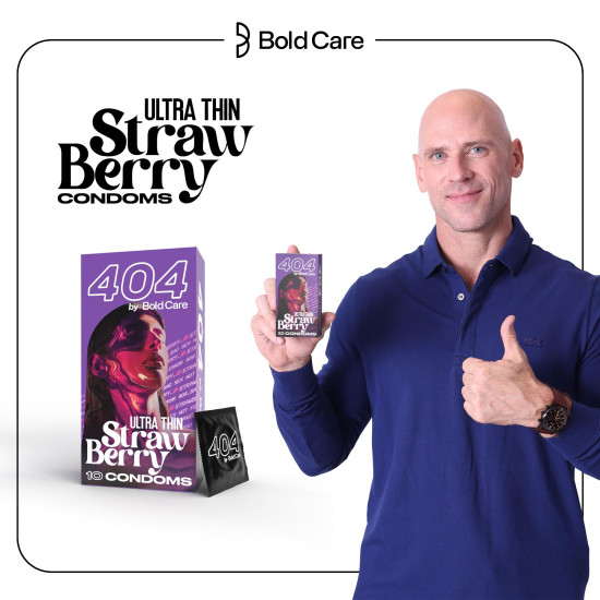 BOLD CARE 404 Super Ultra Thin Strawberry Flavored Condoms For Men | Pack of 3|60 Microns | 30 Units | Intense Fit with a Barely There Feel | With Disposable Pouches BOLD CARE 404 Super Ultra Thin Strawberry Flavored Condoms For Men | Pack of 3|60 Microns | 30 Units | Intense Fit with a Barely There Feel | With Disposable Pouches