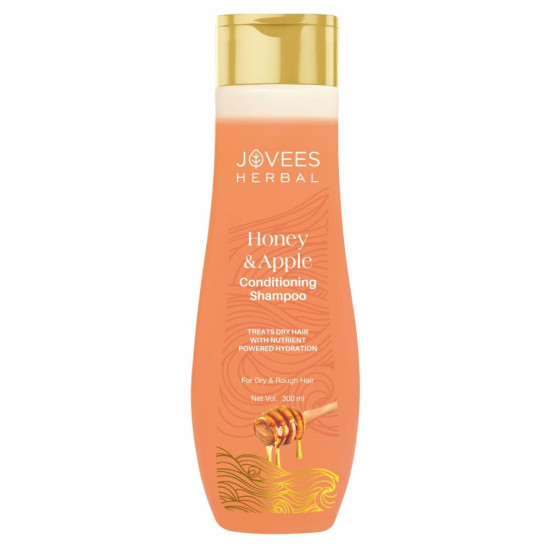 Jovees Herbal Honey & Apple Conditioning Shampoo | With Peach And Aloe Vera Extracts | For Dry And Rough Hair | 300 ml