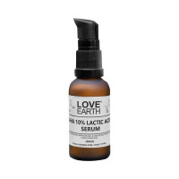 Love Earth AHA 10% Lactic Acid Serum With Organic Carrot Root & Hyaluronic Acid For Hyperpigmentation, Dark Spots & Ageing 30 ML