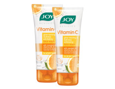 Joy Vitamin C Brightening Face Wash For Bright and Glowing Skin 100ml x 2 | Fades Blemishes and Restores Skin Barrier | Gentle Cleanser for All Skin Types