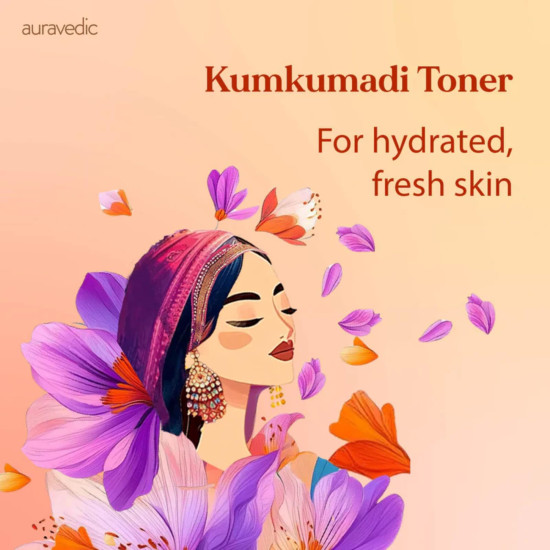 Auravedic Kumkumadi Tailam Face Toner For Women Men Anti Aging Serum Moisturizer 100ml Kumkumadi Oil For Face Niacinamide Toner For Oily Skin Acne Prone Skin Combination And Normal Type