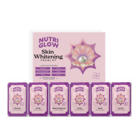 NutriGlow's Salon Series Facial Kit for Glowing Skin, Dullness Treatment, Suitable for All Skin Types, Unisex Facial Kit, At-Home Salon Glow, 60g