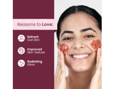 Mother Sparsh Rose & Beetroot Ubtan Face Wash for Dull, Dry & Uneven Skin | With Rose Oil, Walnut, Moroccan Clay Vit. E | Soap Free, Sulphate-free Face Wash- 75 ML