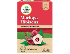 ORGANIC INDIA Moringa Hibiscus 25 Tea bags (Pack of 1)