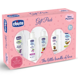 Chicco Baby Moments Essential Set Pink, Gift Set for Babies, 0m+
