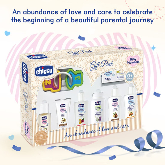 Chicco Baby Moments Delight Gift Pack Beige, Ideal Baby Gift Sets for Baby Shower, Newborn Gifting, New Parents, Birthdays, New Advanced Formula with 0% Phenoxyethanol, 0m+ (8 Items) Chicco Baby Moments Delight Gift Pack Beige, Ideal Baby Gift Sets for Baby Shower, Newborn Gifting, New Parents, Birthdays, New Advanced Formula with 0% Phenoxyethanol, 0m+ (8 Items)