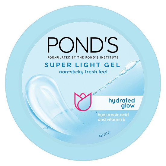 Pond's Super Light Gel Oil Free Moisturiser With Hyaluronic Acid + Vitamin E, 200 ML