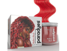 Paradyes Semi-permanent Rubra Red DIY Conditioner Based Hair Colour infused with Aloe-vera, Bhringaraj, Brahmi, Almonds & Amla 120 gm