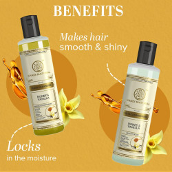 Khadi Natural Honey & Vanilla Hair Cleanser And Hair Conditioner|Revitalizes Dull Scalp|Boosts Hair Growth|Makes Hair Shiny|Suitable For All Hair Types| Combo Pack (210Millilitre Each)