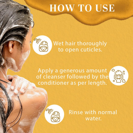 Khadi Natural Honey & Vanilla Hair Cleanser And Hair Conditioner|Revitalizes Dull Scalp|Boosts Hair Growth|Makes Hair Shiny|Suitable For All Hair Types| Combo Pack (210Millilitre Each)