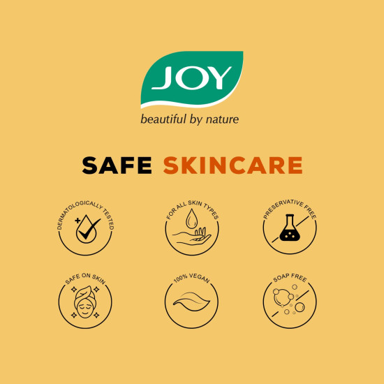 Joy Mandarin & Lemongrass Shower Gel Body Wash (500 ml) | With Vitamin C for Acne Control & Lemongrass for Fighting Body Odour |100% Vegan Shower Gel For All Skin Types | Paraben Free