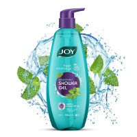 Joy Mint & Eucalyptus Shower Gel Body Wash (500 ml) | With Peppermint for Skin Cooling & Eucalyptus for Deep Cleansing | 100% Vegan Soap Free Shower Gel For All Skin Types | Paraben Free