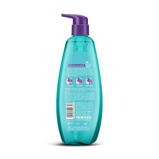 Joy Mint & Eucalyptus Shower Gel Body Wash (500 ml) | With Peppermint for Skin Cooling & Eucalyptus for Deep Cleansing | 100% Vegan Soap Free Shower Gel For All Skin Types | Paraben Free