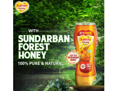 Saffola Honey Active, Made with Sundarban Forest Honey, 100% Pure Honey, No sugar adulteration, Natural Immunity booster, 2 x 350g
