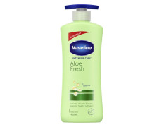 Vaseline Intensive Care, Aloe Fresh Hydrating Body Lotion, 400 ml, for Fresh, Hydrated Skin, with 100% Pure Aloe Vera Extract, for Dry, Rough Skin, for Men & Women
