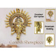 CraftVatika Ganpati Golden Metal Sun Decorative Ganesha Wall Hanging Diwali Decoration Items for Home Decor Gift Diwali Housewarming Ganesha Statue Wall Art Decorative Showpiece for Wall Decor Home