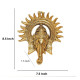 CraftVatika Ganpati Golden Metal Sun Decorative Ganesha Wall Hanging Diwali Decoration Items for Home Decor Gift Diwali Housewarming Ganesha Statue Wall Art Decorative Showpiece for Wall Decor Home