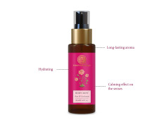 Forest Essentials Travel Size Body Mist Rose & Cardamom | Natural & Hydrating Body Spray For Men & Women | Luxury Floral & Oriental Fragrance | 50 ml