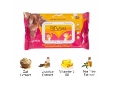 PETS EMPIRE Pet Wet Wipes, 160 Count Anti-Bacterial Cat & Dog Wipe, Soft Pet Moist Tissue Towelettes, Grooming Daily Care Wet Wipes for Dogs, Pups, Cats - Pack of 2 (15X20 cm)