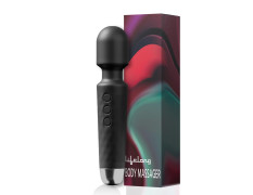 Lifelong Rechargeable Wireless Body Massager Machine with 20 Vibration Modes, 8 Speeds and Water Resistant|Massager Machine for Full Body (Black, LLM468)