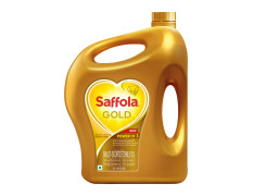 Saffola Gold Refined Oil|Blend of Rice Bran Oil & Sunflower Oil|Cooking Oil|Pro Healthy Lifestyle Edible Oil 3 Litre Jar