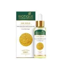Biotique Advanced Organics 24K Gold Concentrate Pure Gold Treatment Oil, 30ml