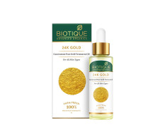 Biotique Advanced Organics 24K Gold Concentrate Pure Gold Treatment Oil, 30ml