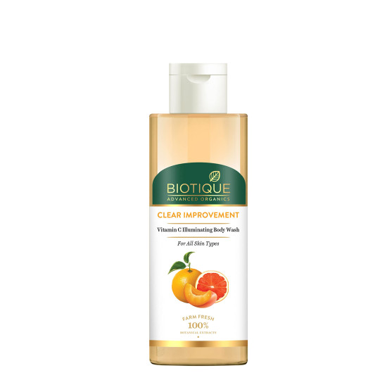 Biotique Advanced Organics Clear Improvement Vitamin C Illuminating Body Wash 200Ml