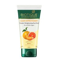 Biotique Advanced Organics Clear Improvement Vitamin C Brightening Face Wash 150Ml