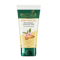 Biotique Advanced Organics Glow Tonic Gel Pure Vitamin E Gentle Face Wash 150Ml