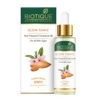 Biotique Advanced Organics Glow Tonic Pure Vitamin E Treatment Oil, 30ml