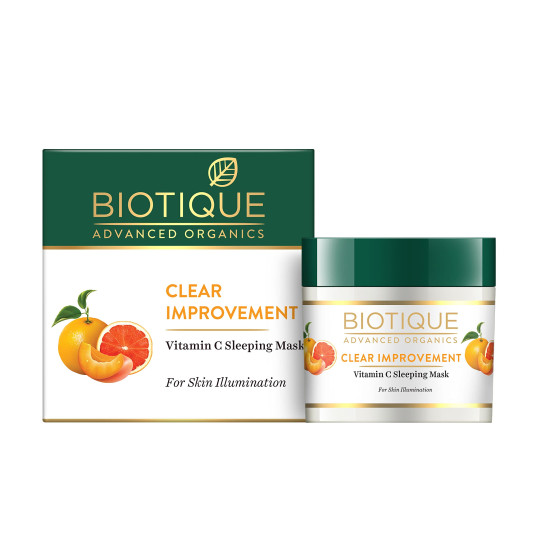 Biotique Advanced Organics Clear Improvement Vitamin C Sleeping Mask, 50g