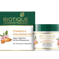 Biotique Advanced Organics Vitamin E & Hyaluronic Acid Super Light Gel Oil-Free Moisturiser 50Gm