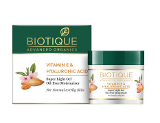 Biotique Advanced Organics Vitamin E & Hyaluronic Acid Super Light Gel Oil-Free Moisturiser 50Gm