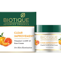Biotique Advanced Organics Clear Improvement Vitamin C & Spf 30 Face Cream 50Gm