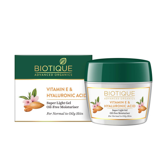 Biotique Advanced Organics Vitamin E & Hyaluronic Acid Super Light Gel Oil-Free Moisturiser 175Gm