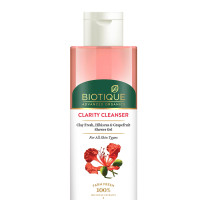 Biotique Advanced Organics Clarity Cleanser Clay Fresh, Hibiscus & Grapefruit Shower Gel 200Ml