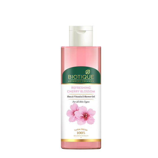 Biotique Advanced Organics Refreshing Cherry Blossom Shea & Vitamin E Shower Gel 200Ml