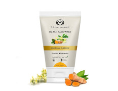 The Man Company De Tan Face Wash for Men with Turmeric & Moringa - 100 ml | Tan Removal, Oil Control & Anti-Pollution | Unclog Pores | Deep Cleansing | Blackheads Removal