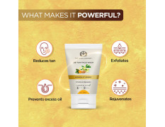 The Man Company De Tan Face Wash for Men with Turmeric & Moringa - 100 ml | Tan Removal, Oil Control & Anti-Pollution | Unclog Pores | Deep Cleansing | Blackheads Removal