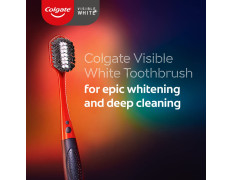 Colgate Visible White O2 Manual Toothbrush for adults- 2 Pcs, Helps prevent Bad Breath, Cavities, Enamel & Gum Problems.