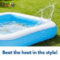 Toy Imagine Swimming Pool for Kids 5.5 Feet (65 X 39 X 10H) | Swimming Pool for Kids 1 to 5 Years Below | Baby Bathing Tub for Girls and Boys.Holi Toy Imagine Swimming Pool for Kids 5.5 Feet (65 X 39 X 10H) | Swimming Pool for Kids 1 to 5 Years Below | Baby Bathing Tub for Girls and Boys.Holi