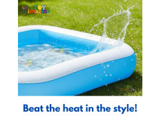 Toy Imagine Swimming Pool for Kids 5.5 Feet (65 X 39 X 10H) | Swimming Pool for Kids 1 to 5 Years Below | Baby Bathing Tub for Girls and Boys.Holi