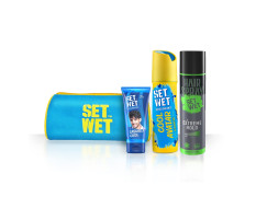 Set Wet Styling Kit- Casually Cool Hair Gel For Men 100ml, Extreme Hold Hair Spray For Men 200ml & Cool Avatar Deodorant Perfume For Men 150ml