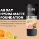 FACESCANADA All Day Hydra Matte Liquid Foundation|3-in-1 Foundation + Moisturizer + SPF 30|24 HR Aloe Hydration&Vitamin C|10HR Long Wear|Medium to High Buildable Coverage|Absolute Ivory 012|30ml