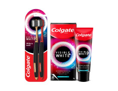 Colgate Visible White O2 Teeth Whitening Toothpaste - Aromatic Mint 50g & Colgate Visible White O2 Toothbrush Ultra Soft - 2pcs