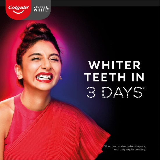 Colgate Visible White O2 Teeth Whitening Toothpaste - Aromatic Mint 50g & Colgate Visible White O2 Toothbrush Ultra Soft - 2pcs