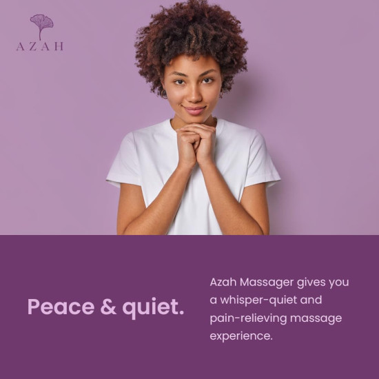 Azah Personal Massager For Women | 20 Vibration Modes, USB Rechargeable, Waterproof, Medical Grade Silicone, 3 Months Warranty | Handheld Electric Body Massager | Full Body Massager For Pain Relief